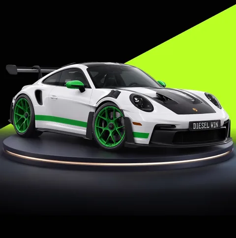 Porsche-art uit de DieselWin shop