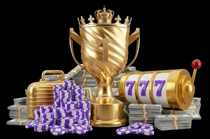 DieselWin toernooien: gouden trofee met fiches en een 777-rol